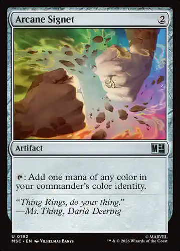 Arcane Signet - msc Spoiler