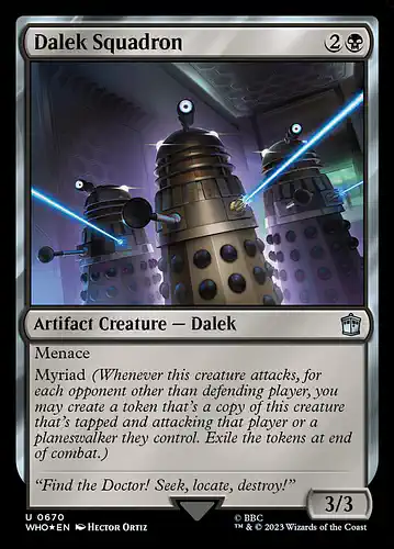 Dalek Squadron - who Spoiler