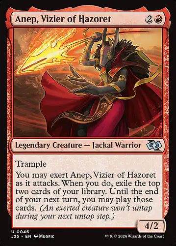 Anep, Vizier of Hazoret - j25 Spoiler