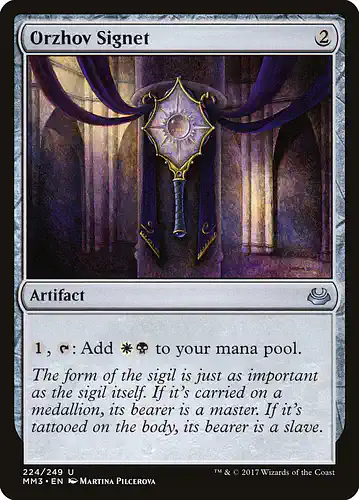 Orzhov Signet - mm3 Spoiler