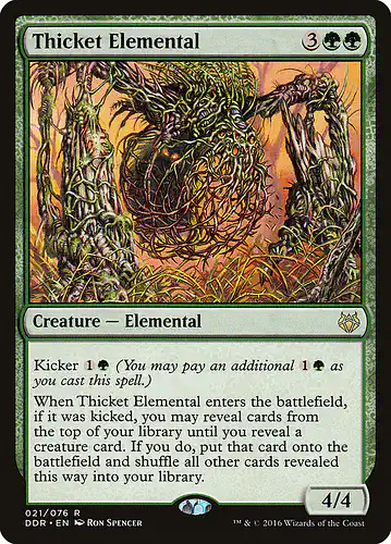 Thicket Elemental - ddr Spoiler