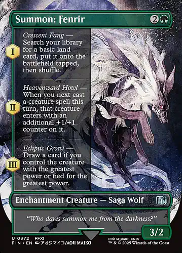 Summon: Fenrir - fin Spoiler