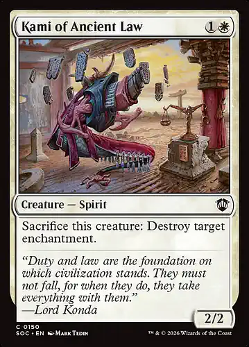 Kami of Ancient Law - soc Spoiler