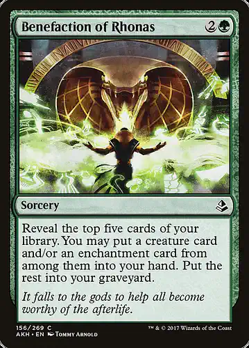 Benefaction of Rhonas - akh Spoiler