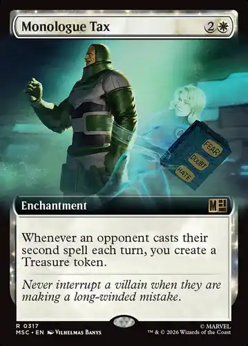 Monologue Tax - msc Spoiler