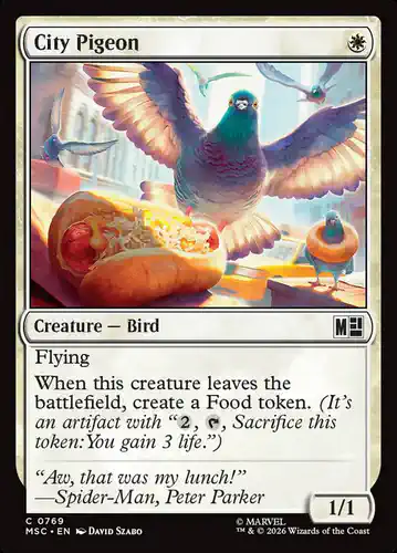 City Pigeon - msc Spoiler
