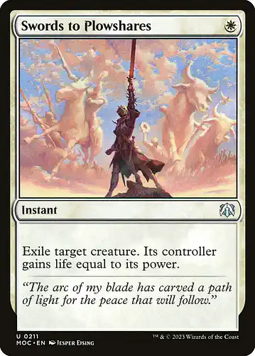 Swords to Plowshares - moc Spoiler