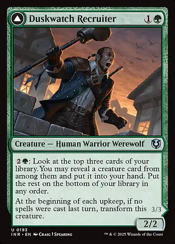 Duskwatch Recruiter - inr Spoiler