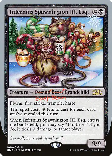 Infernius Spawnington III, Esq. - und Spoiler