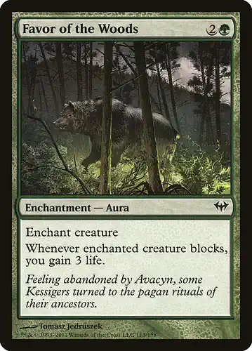 Favor of the Woods - dka Spoiler