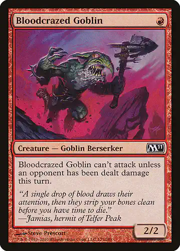 Bloodcrazed Goblin - m11 Spoiler