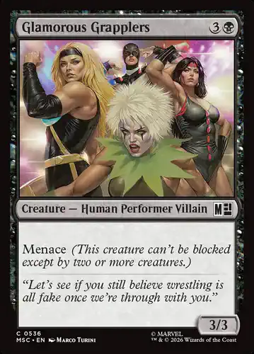 Glamorous Grapplers - msc Spoiler