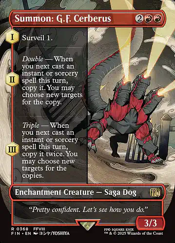 Summon: G.F. Cerberus - fin Spoiler