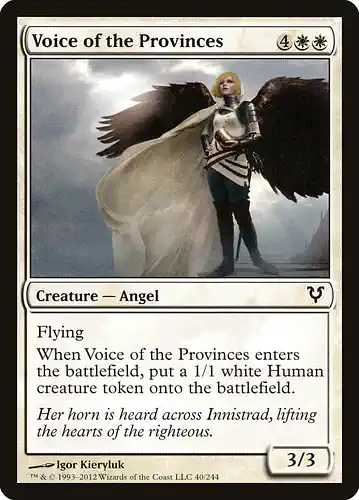 Voice of the Provinces - avr Spoiler