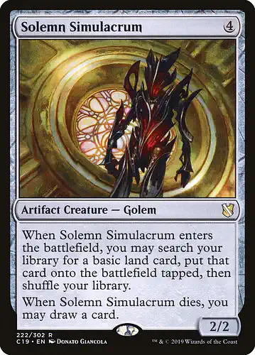 Solemn Simulacrum - c19 Spoiler