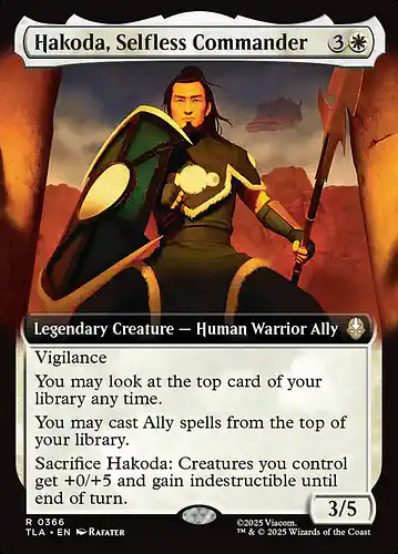 Hakoda, Selfless Commander - tla Spoiler