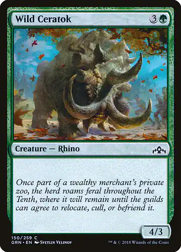 Wild Ceratok - grn Spoiler