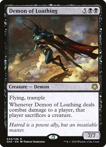 Demon of Loathing - gn3 Spoiler