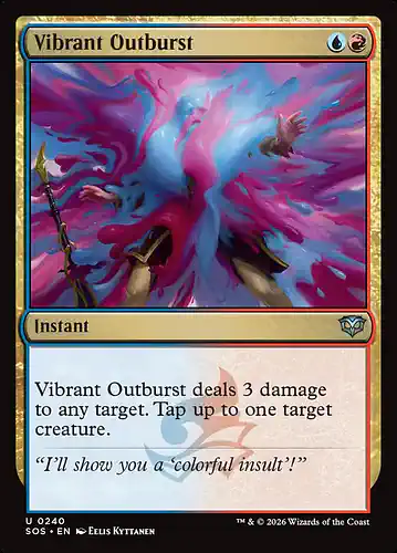 Vibrant Outburst - sos Spoiler