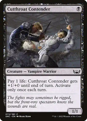 Cutthroat Contender - snc Spoiler