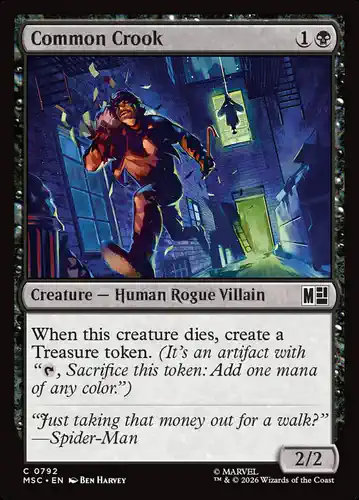 Common Crook - msc Spoiler