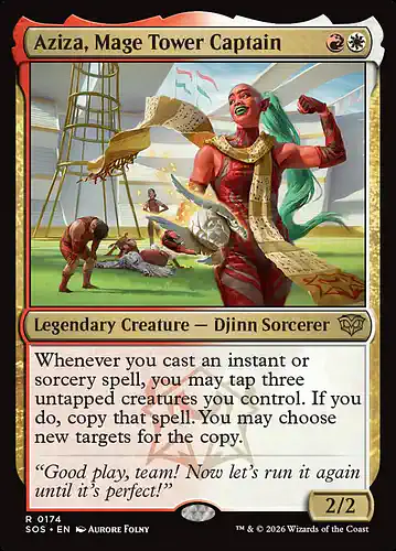Aziza, Mage Tower Captain - sos Spoiler