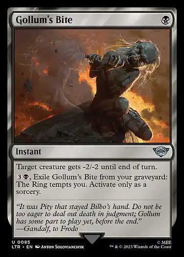 Gollum's Bite - ltr Spoiler