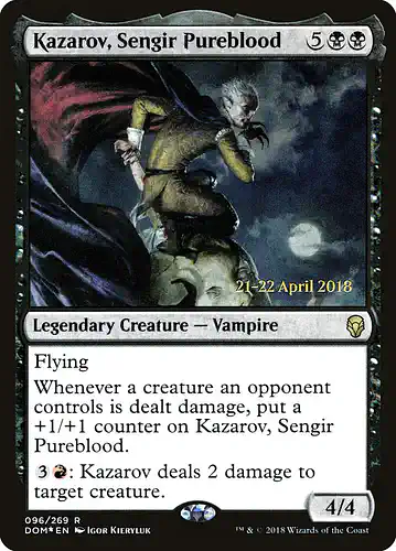 Kazarov, Sengir Pureblood - dom Spoiler