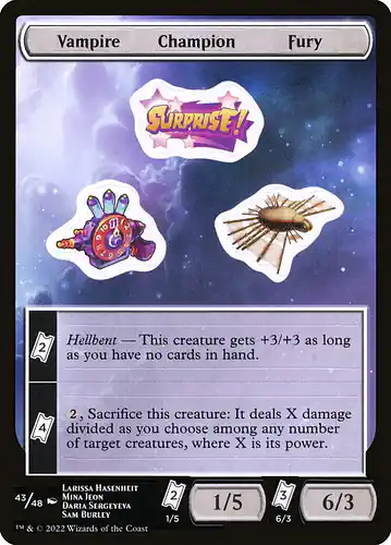 Vampire Champion Fury - unf Spoiler