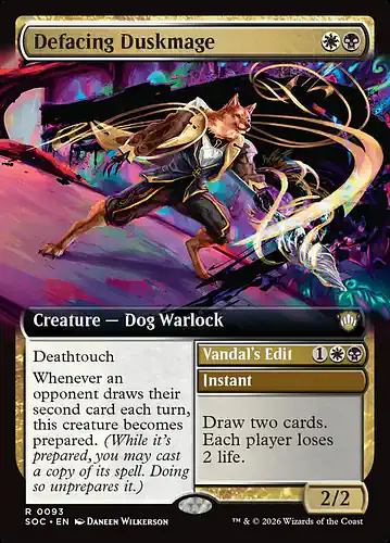 Defacing Duskmage - soc Spoiler