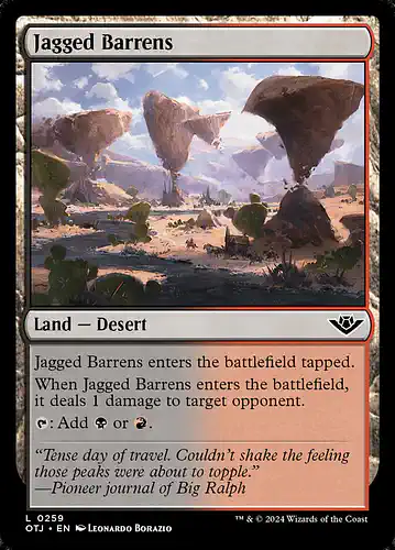 Jagged Barrens - otj Spoiler