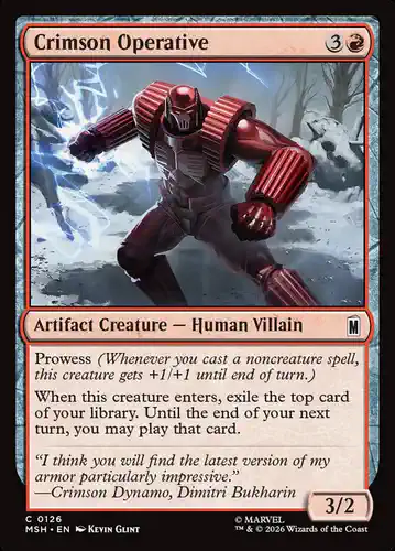 Crimson Operative - msh Spoiler