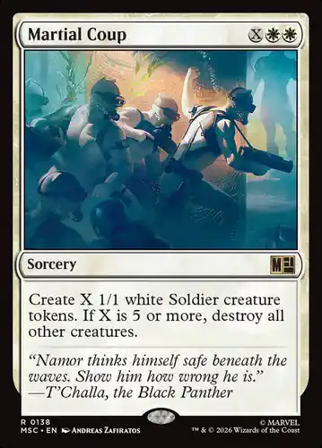 Martial Coup - msc Spoiler