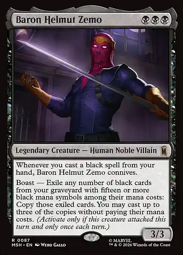 Baron Helmut Zemo - msh Spoiler
