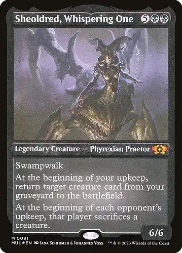 Sheoldred, Whispering One - mul Spoiler