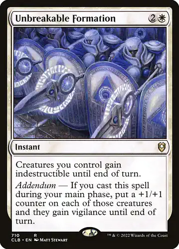 Unbreakable Formation - clb Spoiler