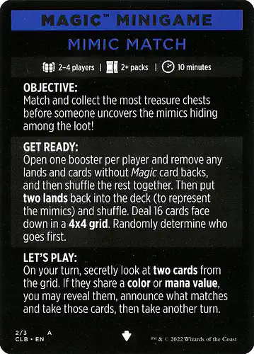 Mimic Match - clb Spoiler