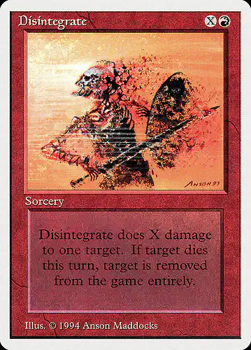 Disintegrate - sum Spoiler