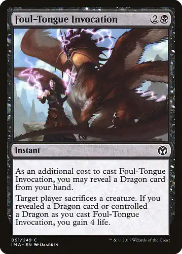 Foul-Tongue Invocation - ima Spoiler