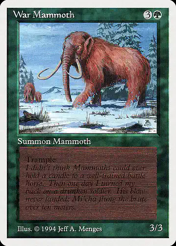War Mammoth - sum Spoiler