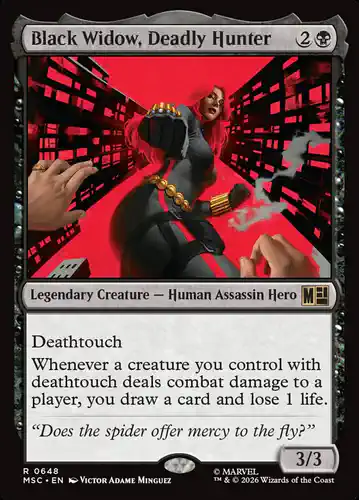 Black Widow, Deadly Hunter - msc Spoiler