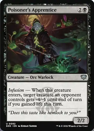 Poisoner's Apprentice - sos Spoiler