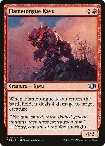 Flametongue Kavu - c14 Spoiler