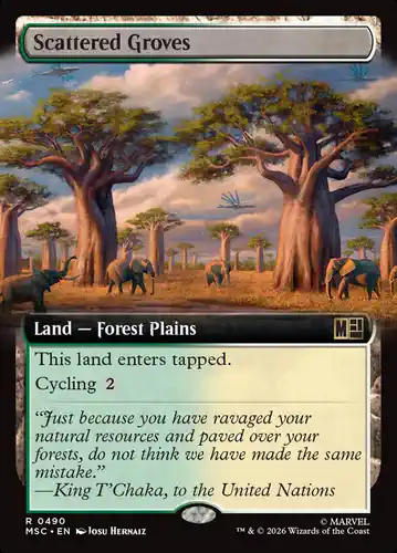 Scattered Groves - msc Spoiler