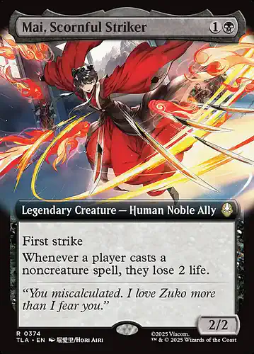Mai, Scornful Striker - tla Spoiler
