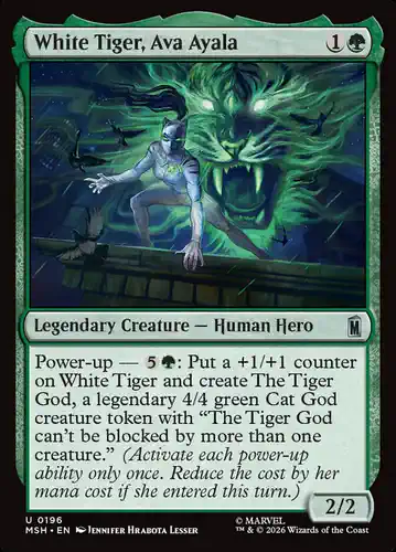 White Tiger, Ava Ayala - msh Spoiler