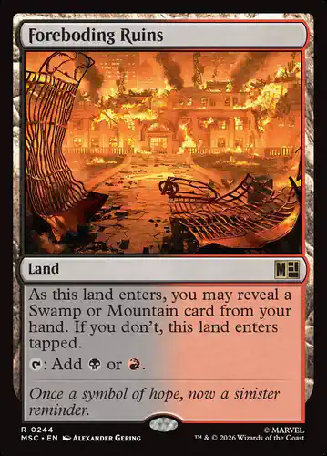 Foreboding Ruins - msc Spoiler