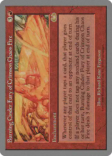 Burning Cinder Fury of Crimson Chaos Fire - ugl Spoiler