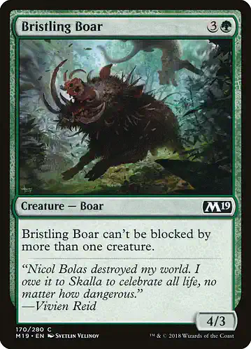 Bristling Boar - m19 Spoiler