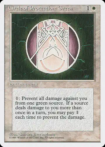 Circle of Protection: Green - 4ed Spoiler